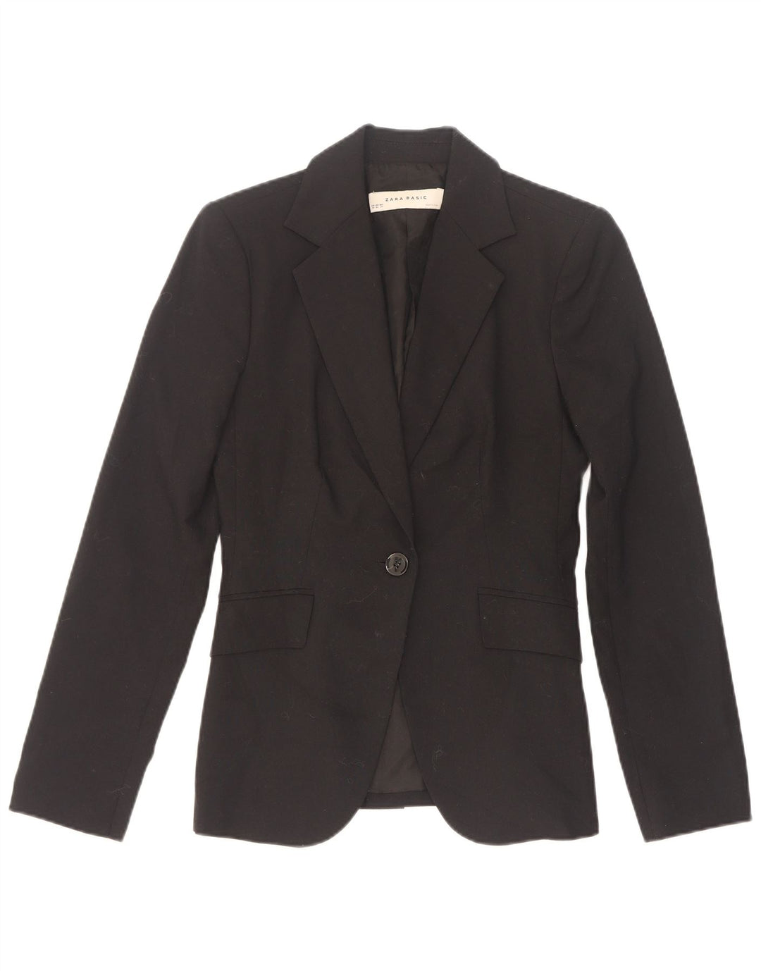 Zara Γυναικείο Μπουφάν μπλέιζερ με 1 κουμπί EU 34 2XS Μαύρο