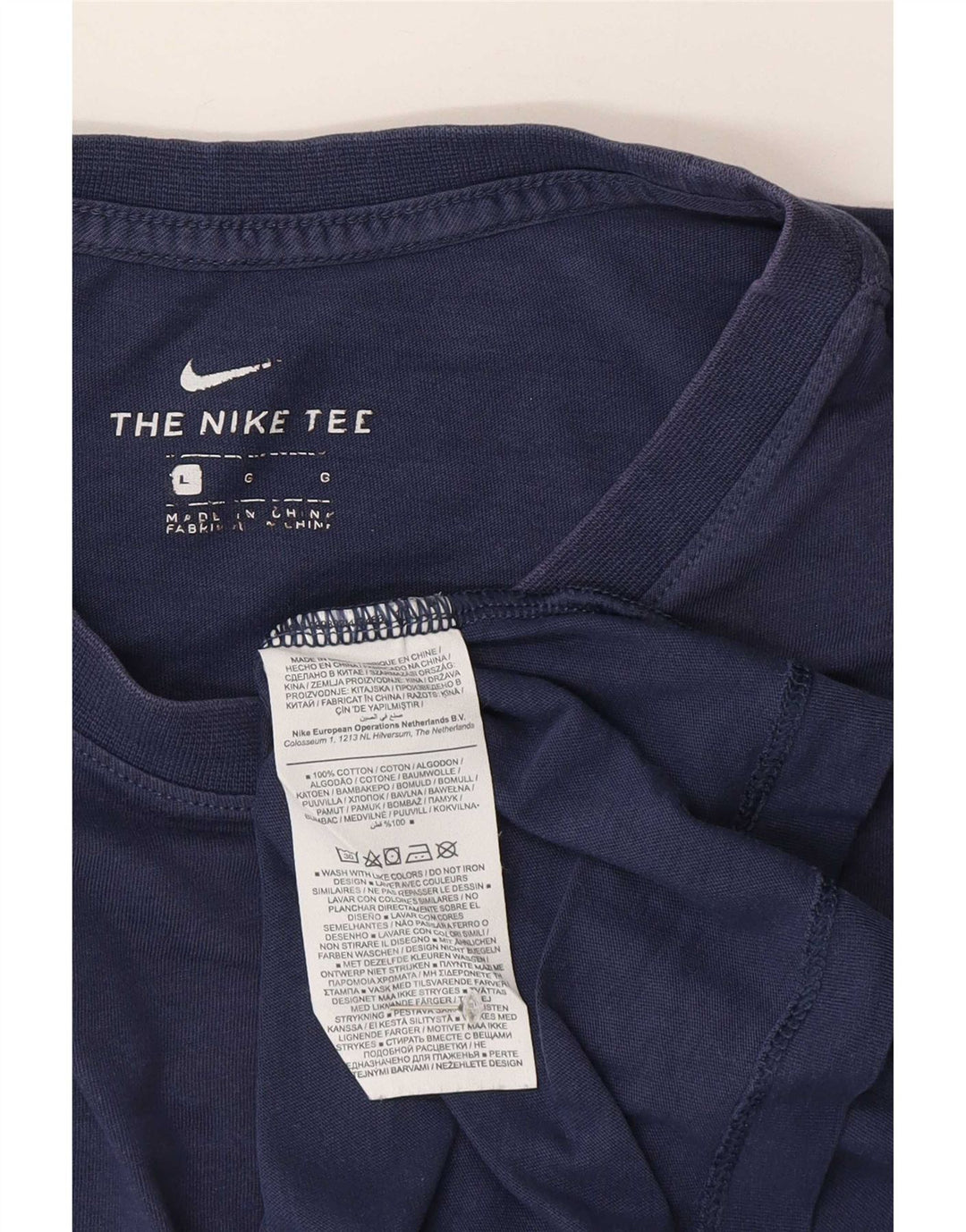 Ανδρικό μπλουζάκι Nike, τοπ μεγάλο, μπλε ναυτικό, βαμβακερό