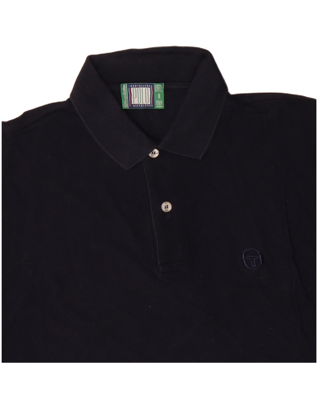 SERGIO TACCHINI Ανδρικό πουκάμισο πόλο μεσαίου μπλε βαμβακερό