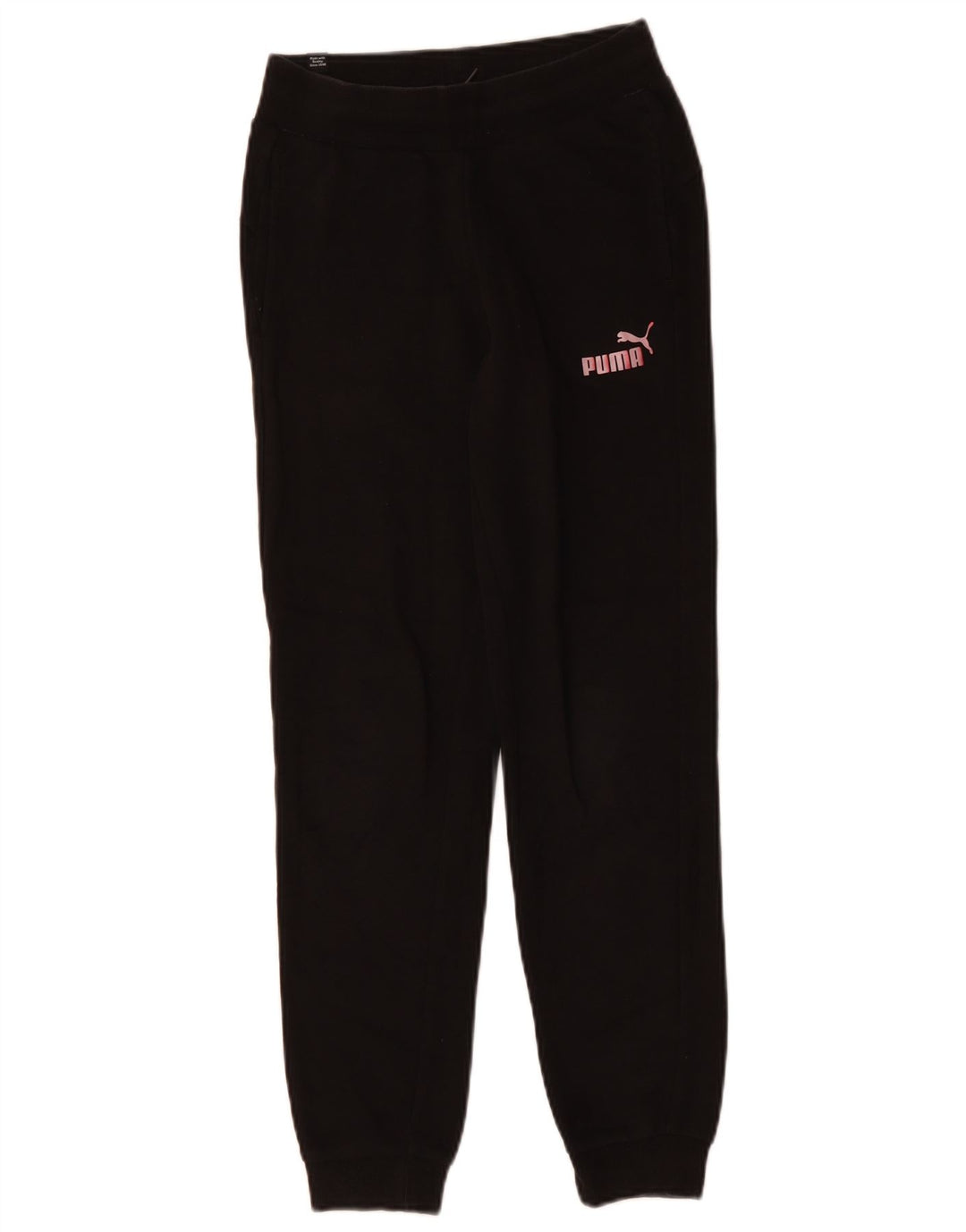 Παντελόνι αθλητικής φόρμας PUMA Girls Joggers 11-12 ετών Μαύρο βαμβακερό