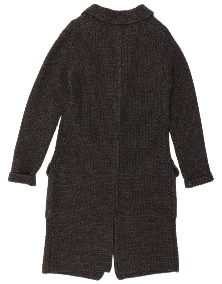 RIFLE Γυναικείο πλεκτό πανωφόρι UK 10 Small Grey Lambswool