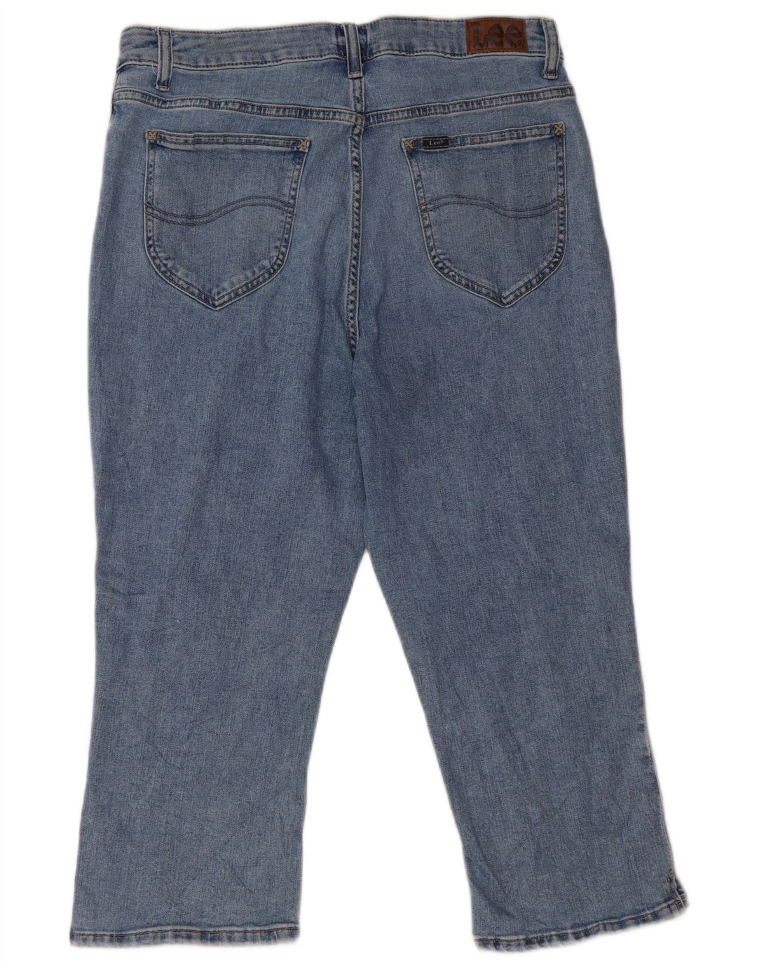 Lee Γυναικείο Ψηλό Καπρι Τζιν US 14 Large W32 L20 Μπλε βαμβακερό