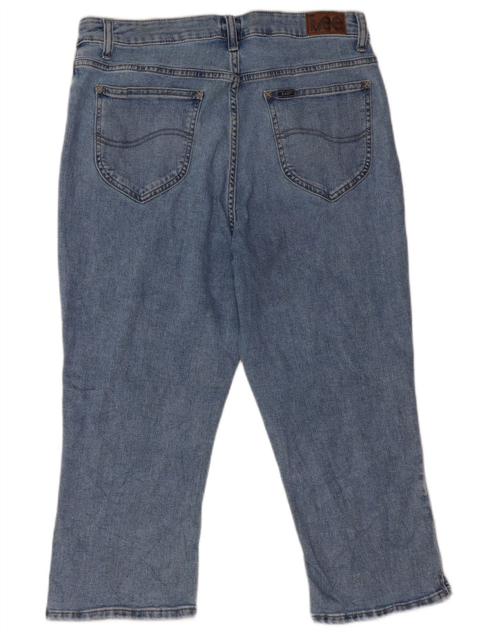 Lee Γυναικείο Ψηλό Καπρι Τζιν US 14 Large W32 L20 Μπλε βαμβακερό