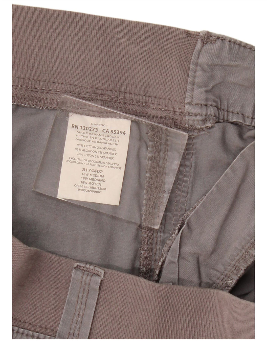 Lee Γυναικείο σορτς Cargo Easy Fit US 18 2XL W40 Γκρι βαμβακερό