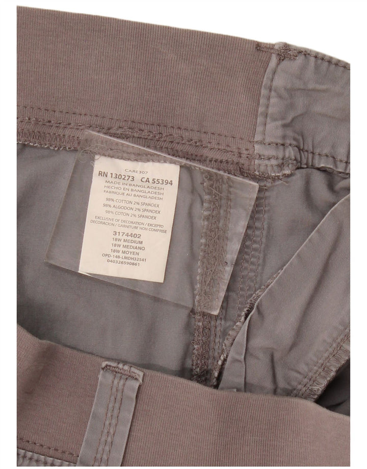 Lee Γυναικείο σορτς Cargo Easy Fit US 18 2XL W40 Γκρι βαμβακερό