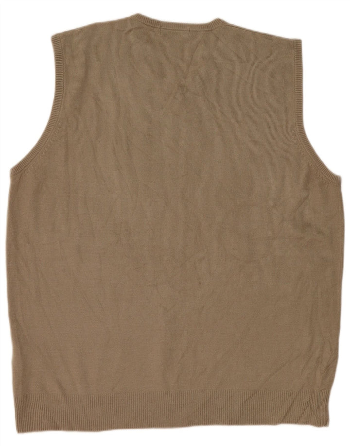 Marks & Spencer Ανδρικό γιλέκο Tank Top Μεγάλο Μπεζ Ακρυλικό