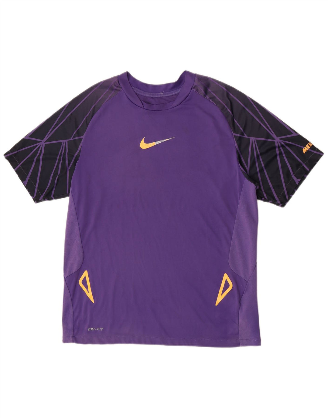 Ανδρικό T-Shirt Nike Dri Fit Top Medium Purple Colourblock Πολυεστέρας