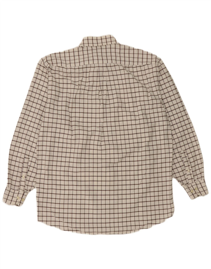 Etro Ανδρικό πουκάμισο Milano Flannel μέγεθος 42 Μεγάλο λευκό βαμβακερό