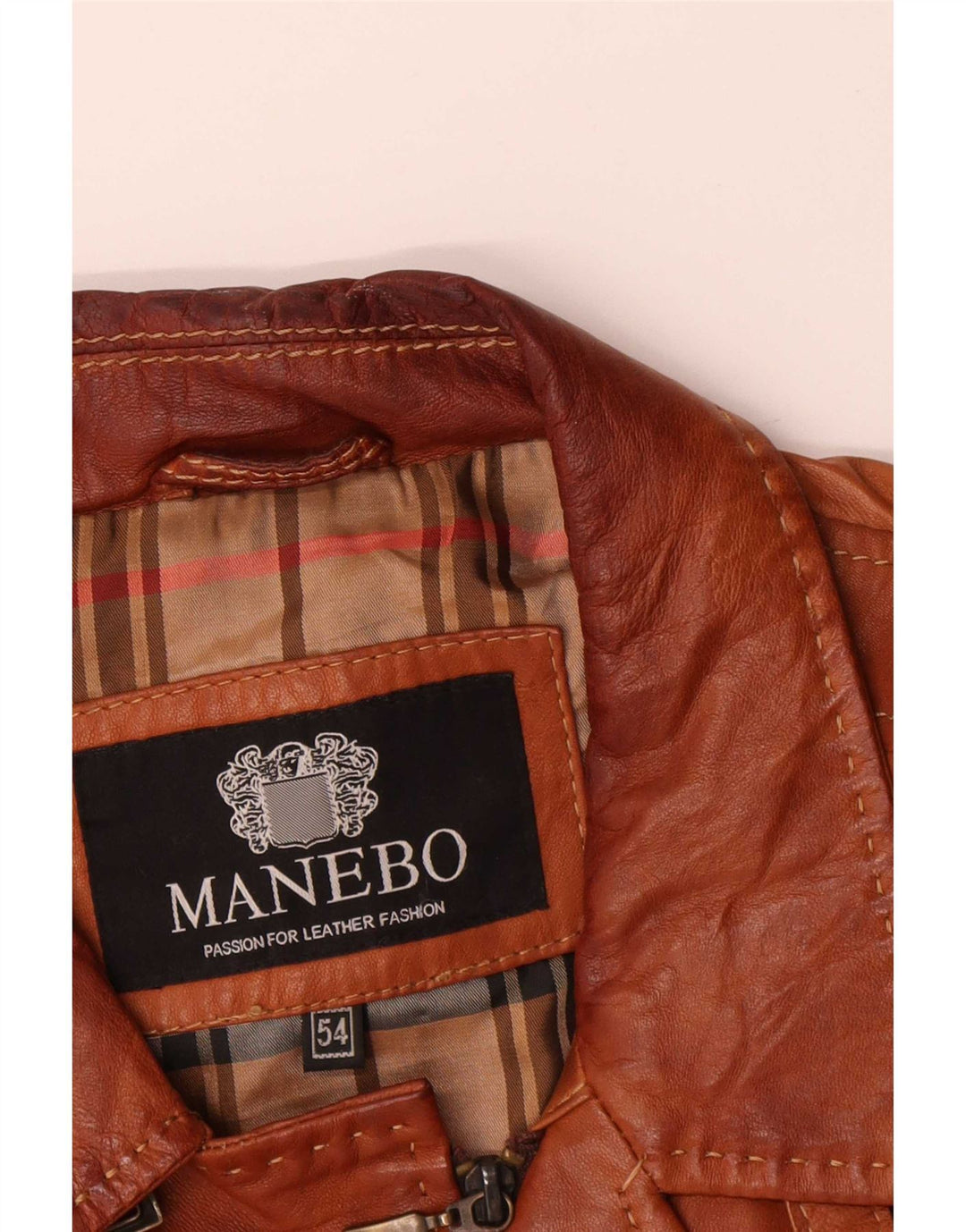 Manebo Ανδρικό Δερμάτινο Μπουφάν EU 54 2XL Brown