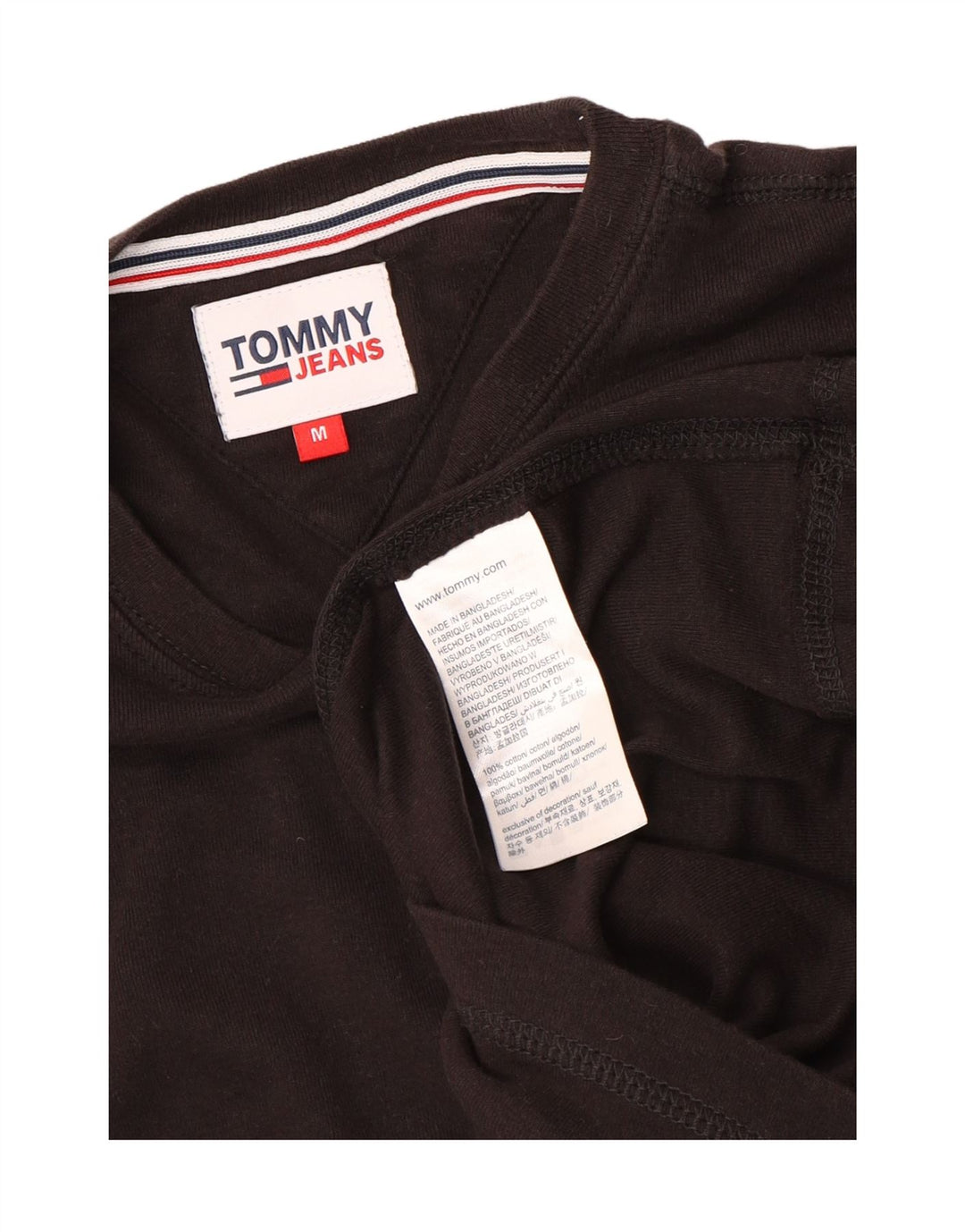 Tommy Hilfiger Γυναικείο τοπ μακρυμάνικο UK 12 μεσαίο καφέ βαμβακερό