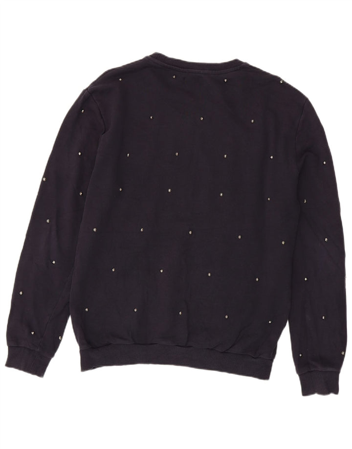 Zara Ανδρικό Φούτερ Jumper Μεγάλο Ναυτικό Βαμβακερό