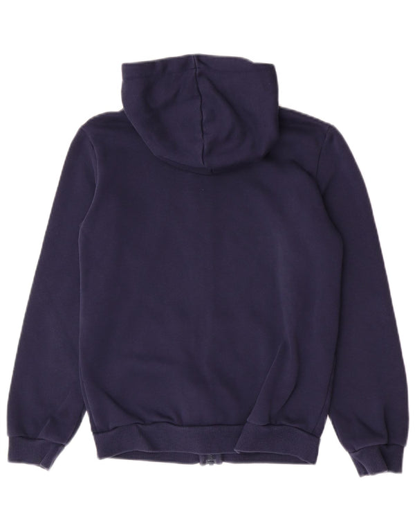 Puma Boys γραφικό πουλόβερ με κουκούλα με φερμουάρ 11-12 ετών, μπλε βαμβακερό