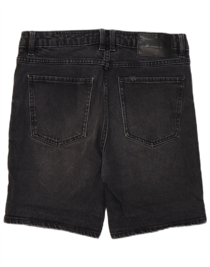 Zara Ανδρικό τζιν σορτς EU 38 Small W30 μαύρο