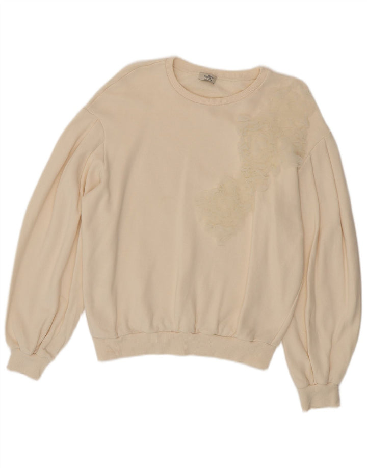 Liu Jo Γυναικεία Φούτερ Jumper UK 14 Medium Off White Floral