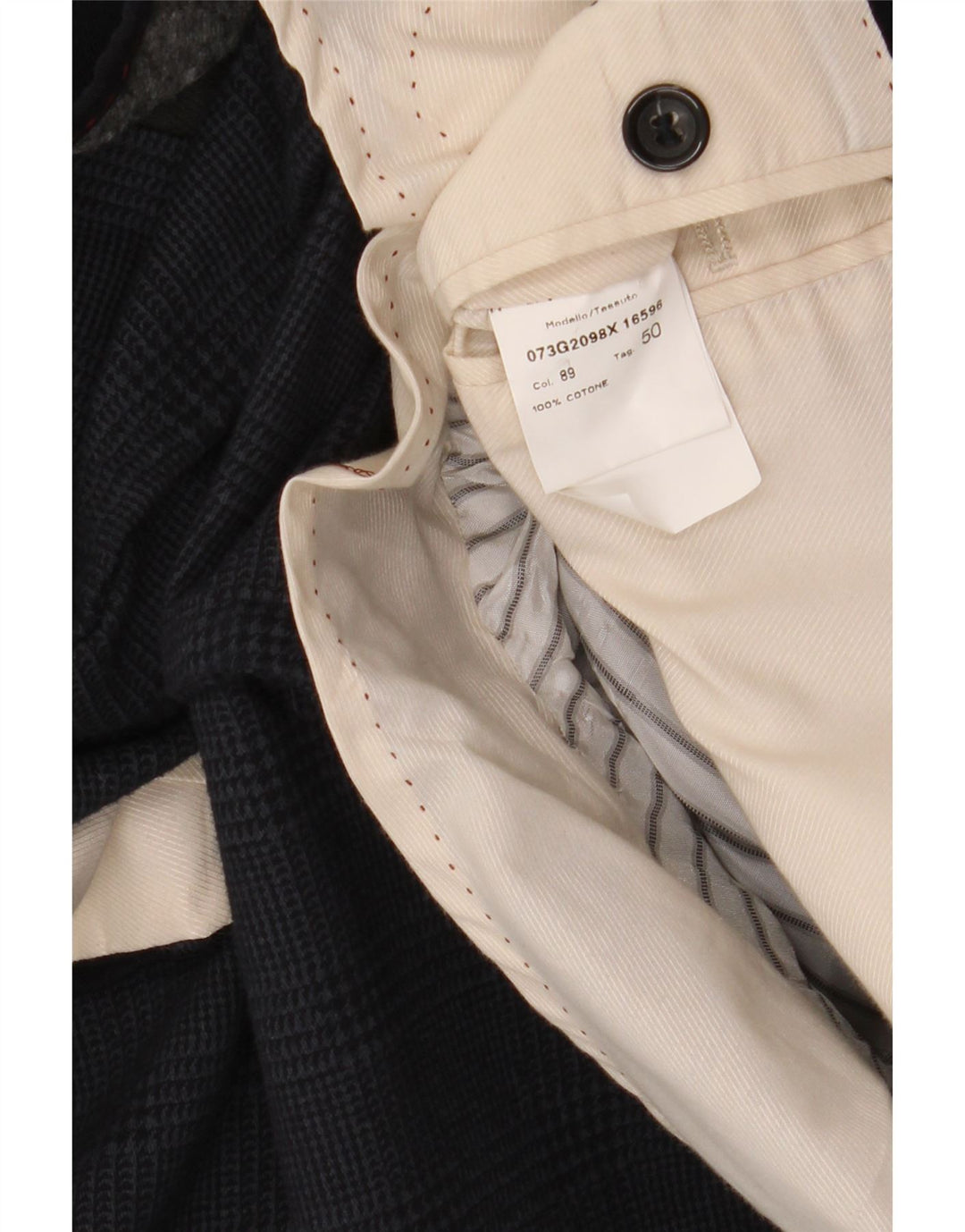 Manuel Ritz Ανδρικό σακάκι με 2 κουμπιά σακάκι IT 50 Large Navy Blue Houndstooth