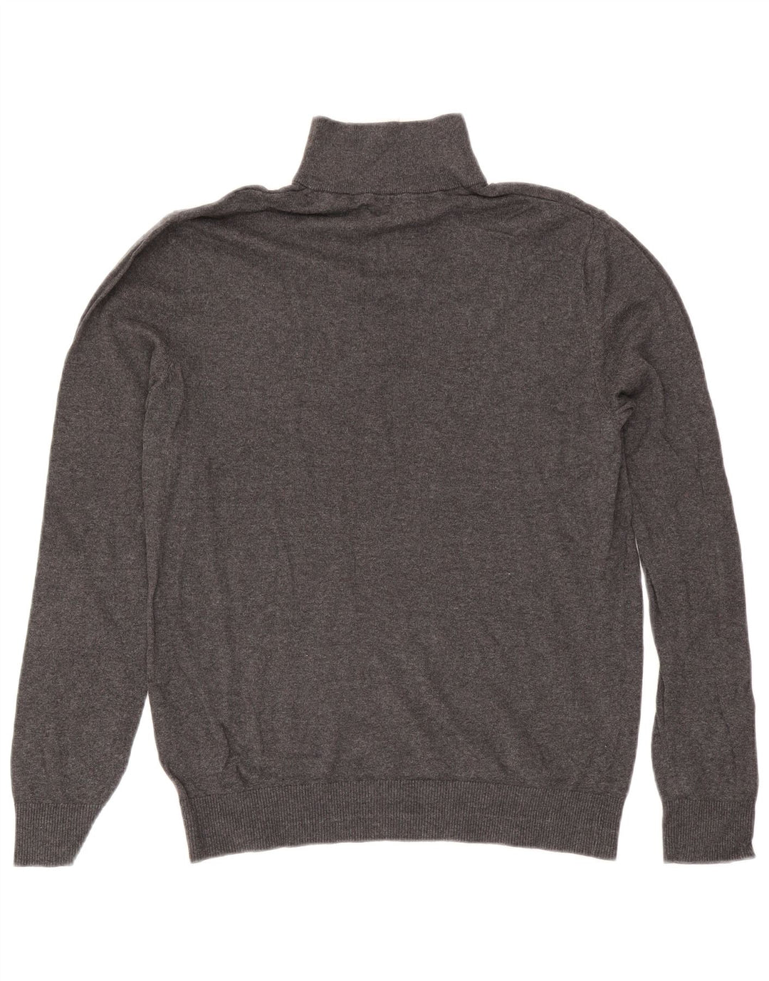 Ανδρικό πουλόβερ Jack & Jones με φερμουάρ, μεσαίο βαμβακερό γκρι
