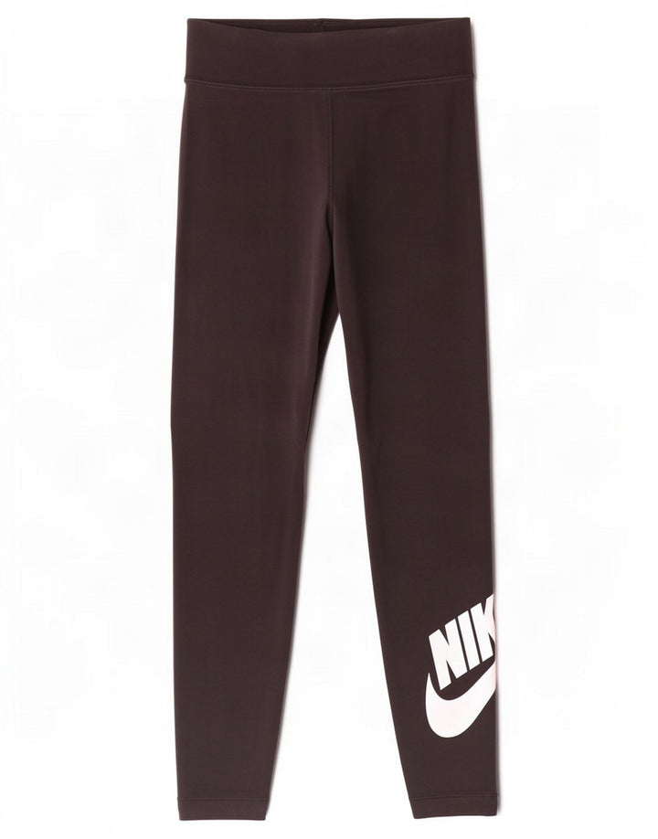Γυναικεία γραφικά κολάν Nike UK 8 Small Black Polyester