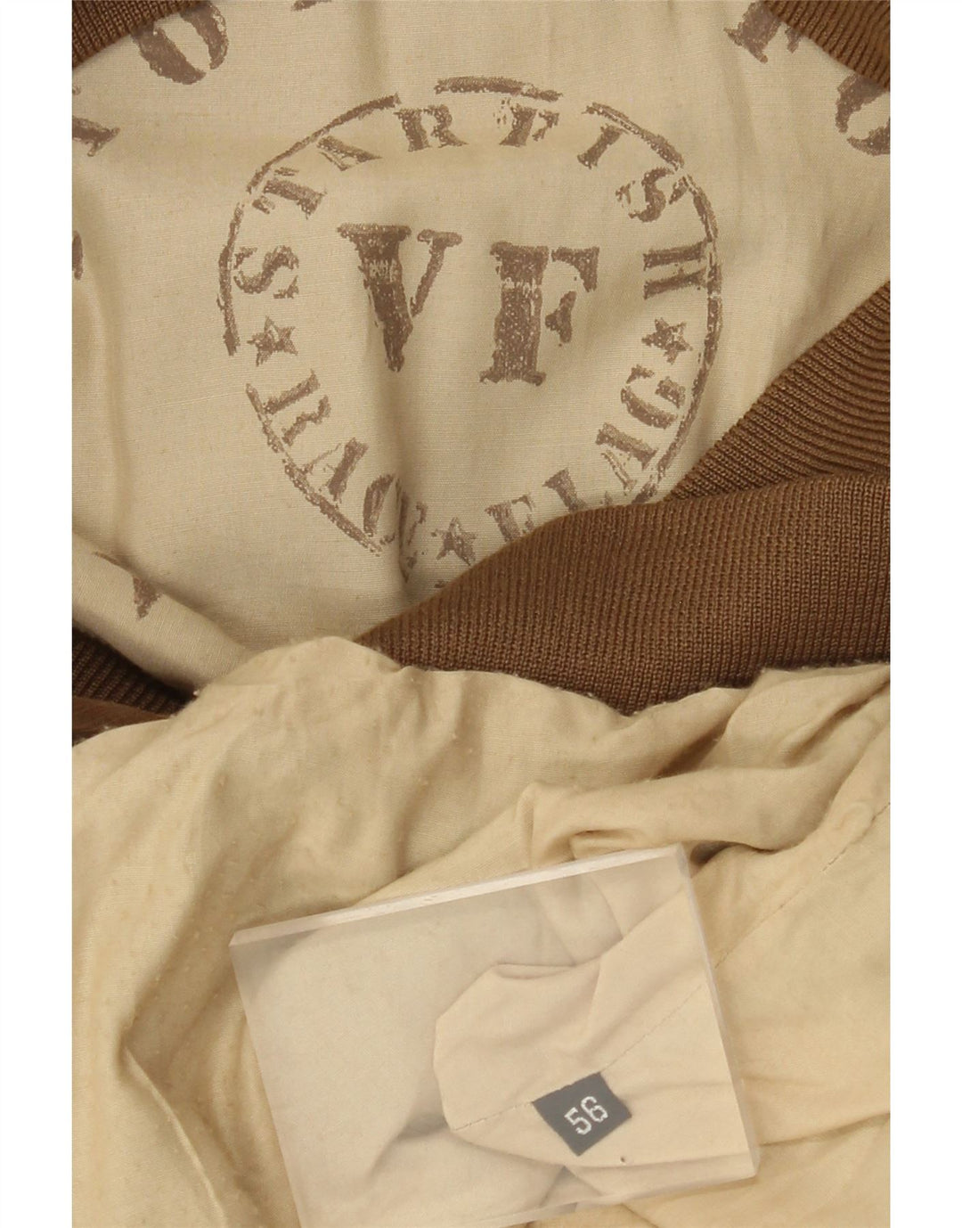 VINTAGE Ανδρικό Bomber Jacket IT 56 3XL Καφέ