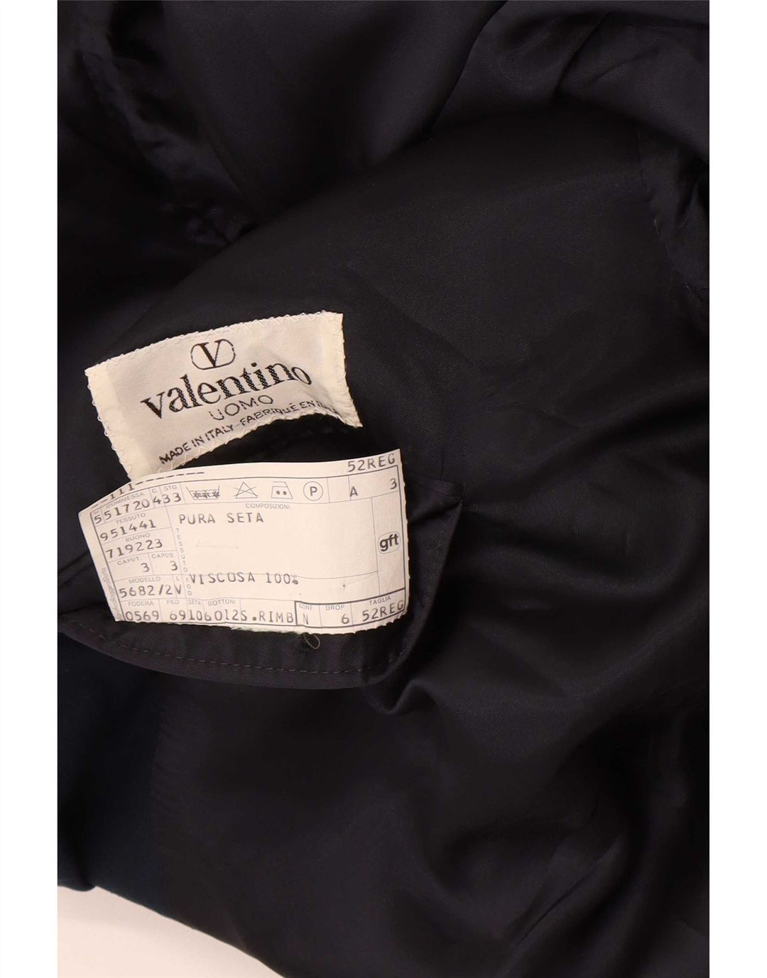 Valentino Ανδρικό σακάκι Blazer με διπλό στήθος IT 52 XL Navy Blue