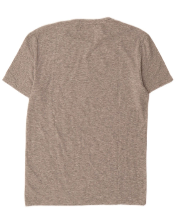 Guess Mens Graphic T-Shirt Top Medium Grey Cotton