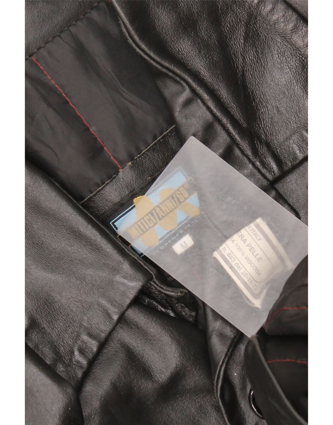 Ανδρικό δερμάτινο μπουφάν Mitici Anni UK 38 Medium Black Leather
