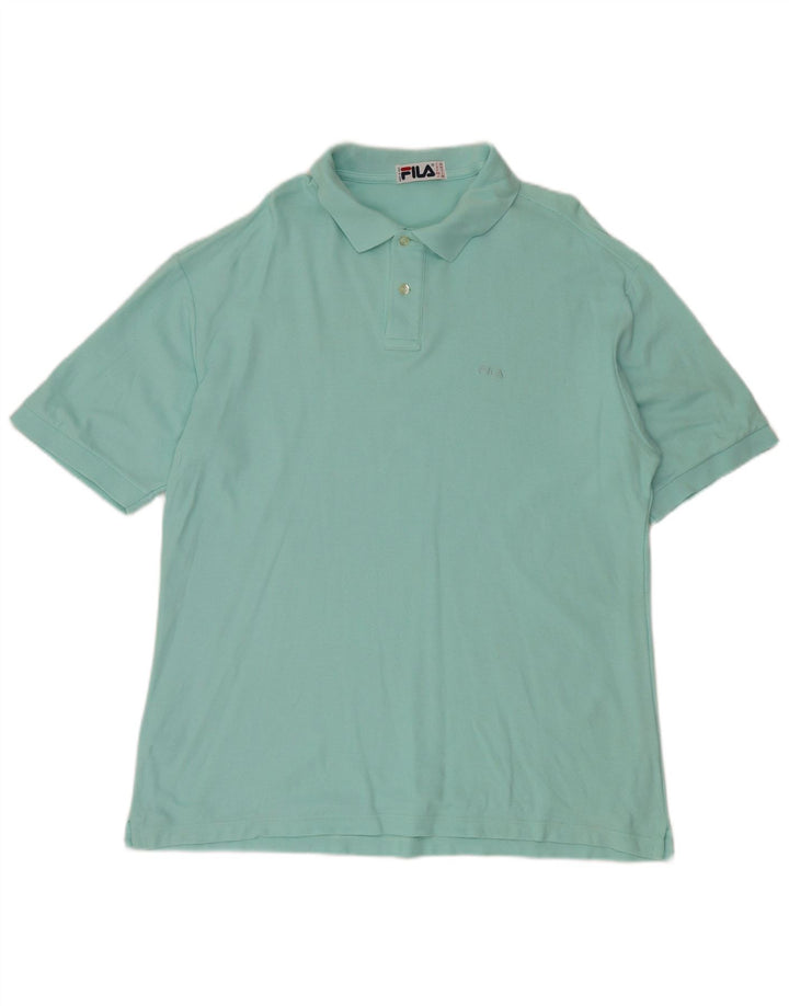 Ανδρικό μπλουζάκι πόλο FILA IT 54 XL Τυρκουάζ