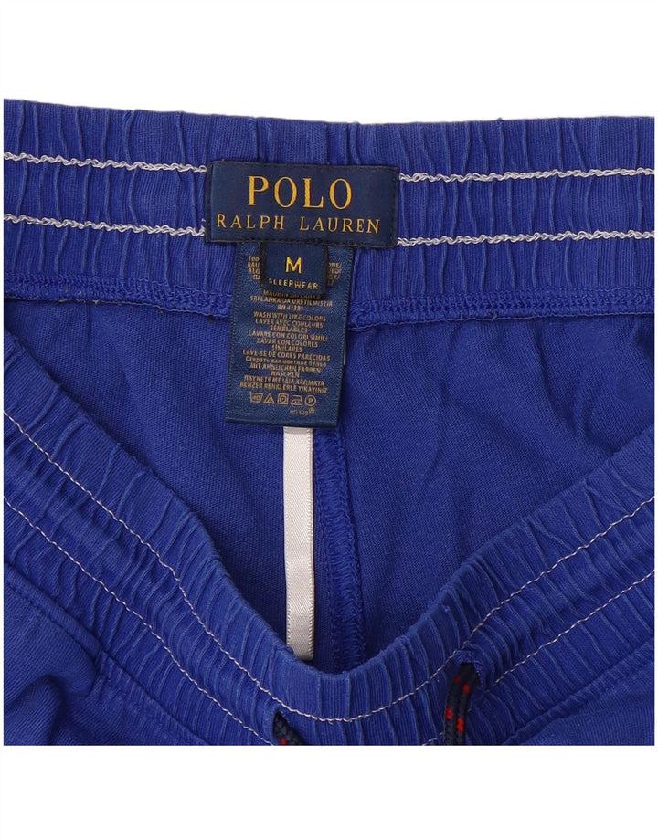 Ανδρικό γραφικό αθλητικό σορτς POLO RALPH LAUREN, μεσαίο μπλε βαμβακερό