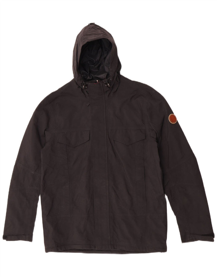 Ανδρικό μπουφάν με κουκούλα Timberland UK 38 Medium Black Nylon