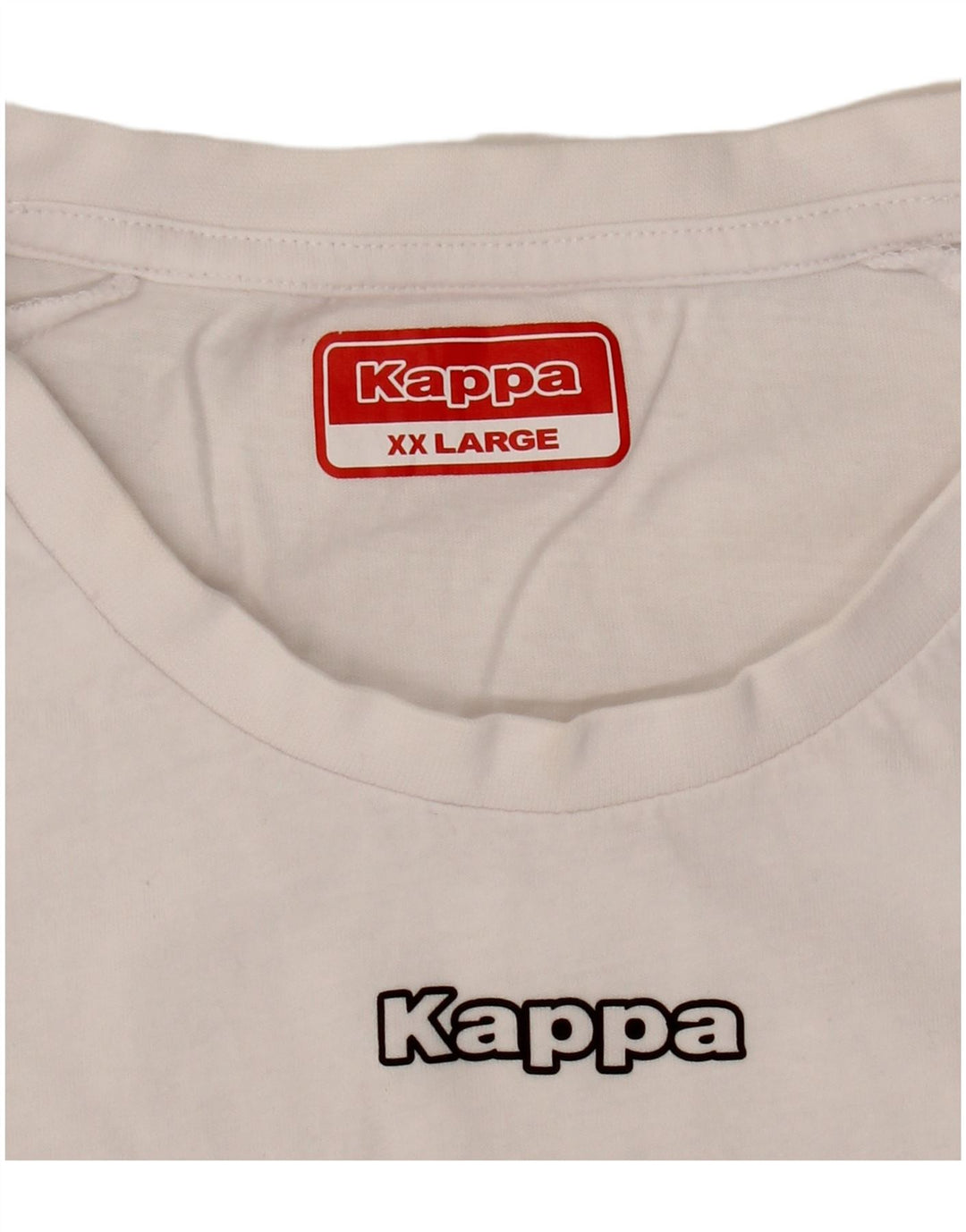 Ανδρικό γραφικό T-Shirt Kappa Top 2XL Λευκό