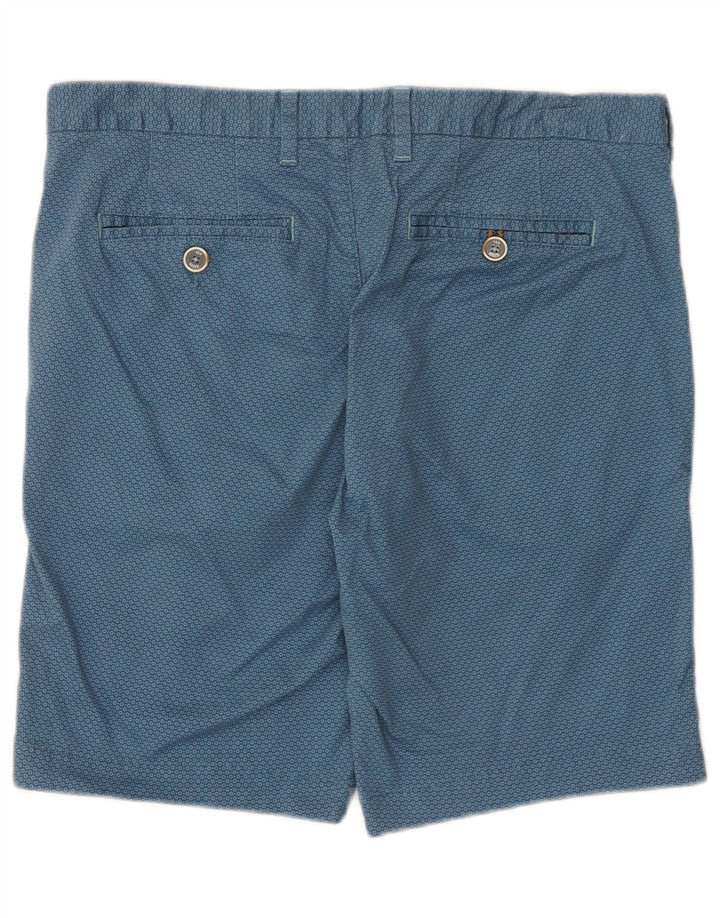 Ανδρικό σορτς Chino Ted Baker W34 μεγάλο μπλε γεωμετρικό βαμβακερό