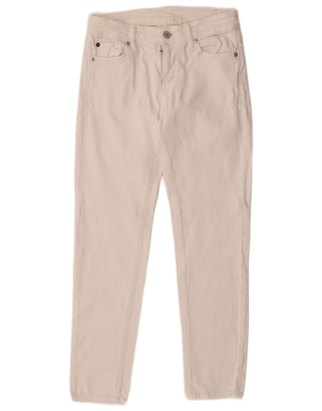 Ralph Lauren Γυναικείο Slim Jeans W25 L25 Λευκό βαμβακερό