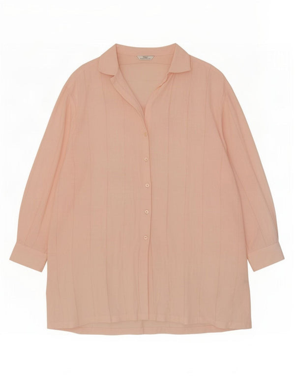 Marks & Spencer Γυναικείο πουκάμισο St. Michael Oversized UK 22 3XL Pink