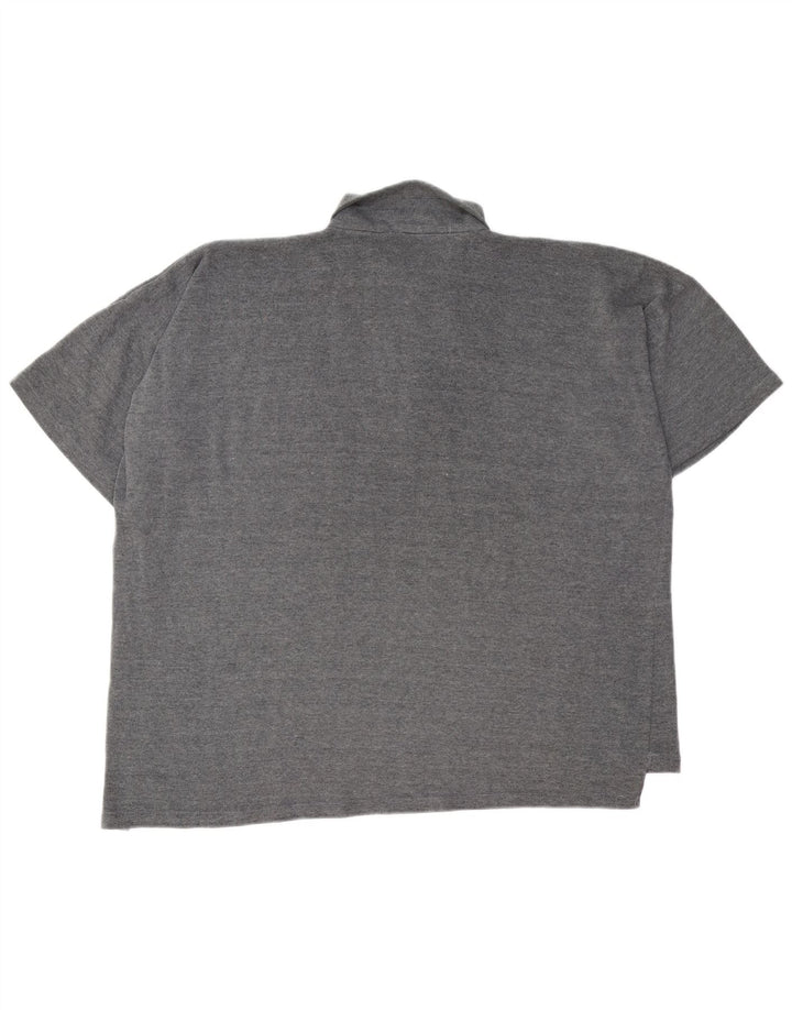 Paul Smith Ανδρικό πουκάμισο Polo με φερμουάρ 2XL Γκρι Πολυεστέρας