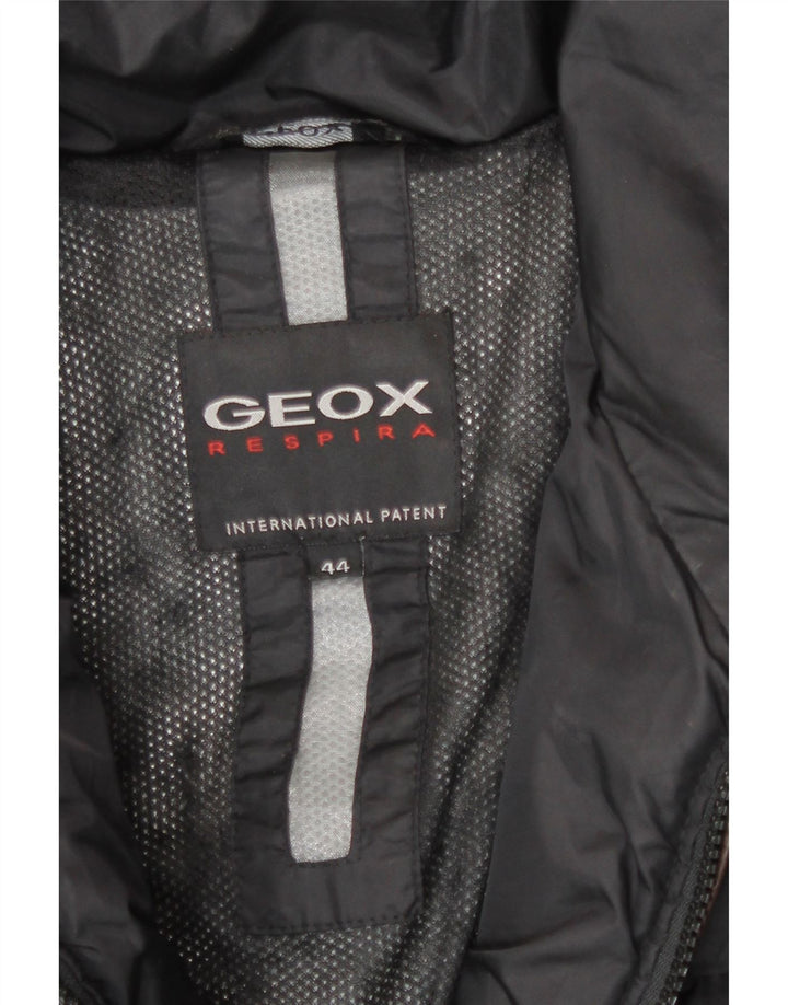 Geox Γυναικείο Παλτό IT 44 Μεσαίο Μαύρο Πολυεστέρα Χειμώνα