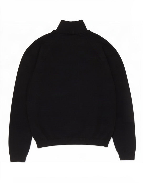 Zara γυναικείο πουλόβερ με λαιμό χελώνα UK 10 Small Black Viscose