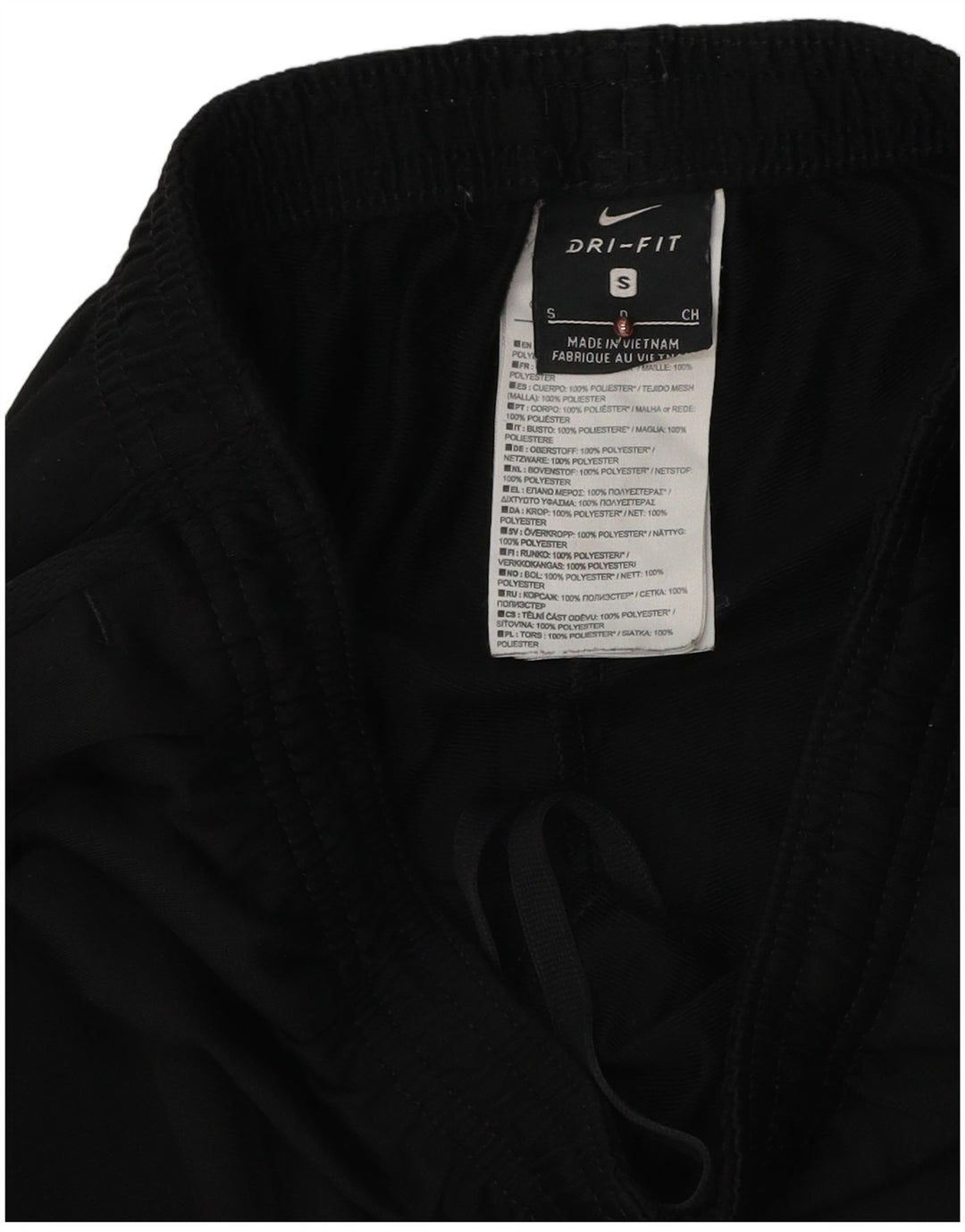 Ανδρικό παντελόνι αθλητικής φόρμας Nike Dri Fit Μικρό μαύρο πολυεστέρα