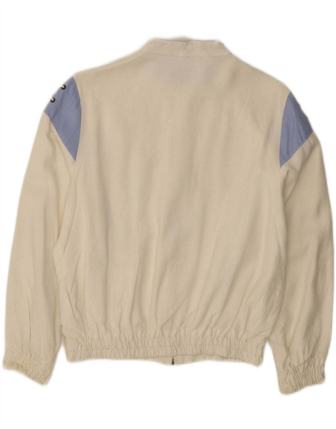 Γυναικείο μπουφάν VINTAGE Bomber UK 12 Medium Off White Colorblock Viscose