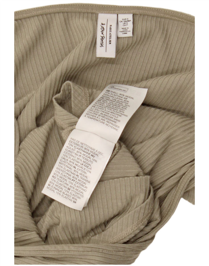 & ΑΛΛΕΣ ΙΣΤΟΡΙΕΣ Γυναικείο μακρυμάνικο κορμάκι UK 10 Small Green Modal