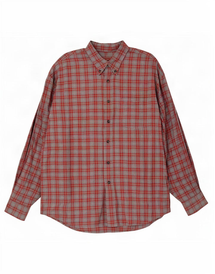 Ανδρικό φανελένιο πουκάμισο Einhorn 2XL Grey Check