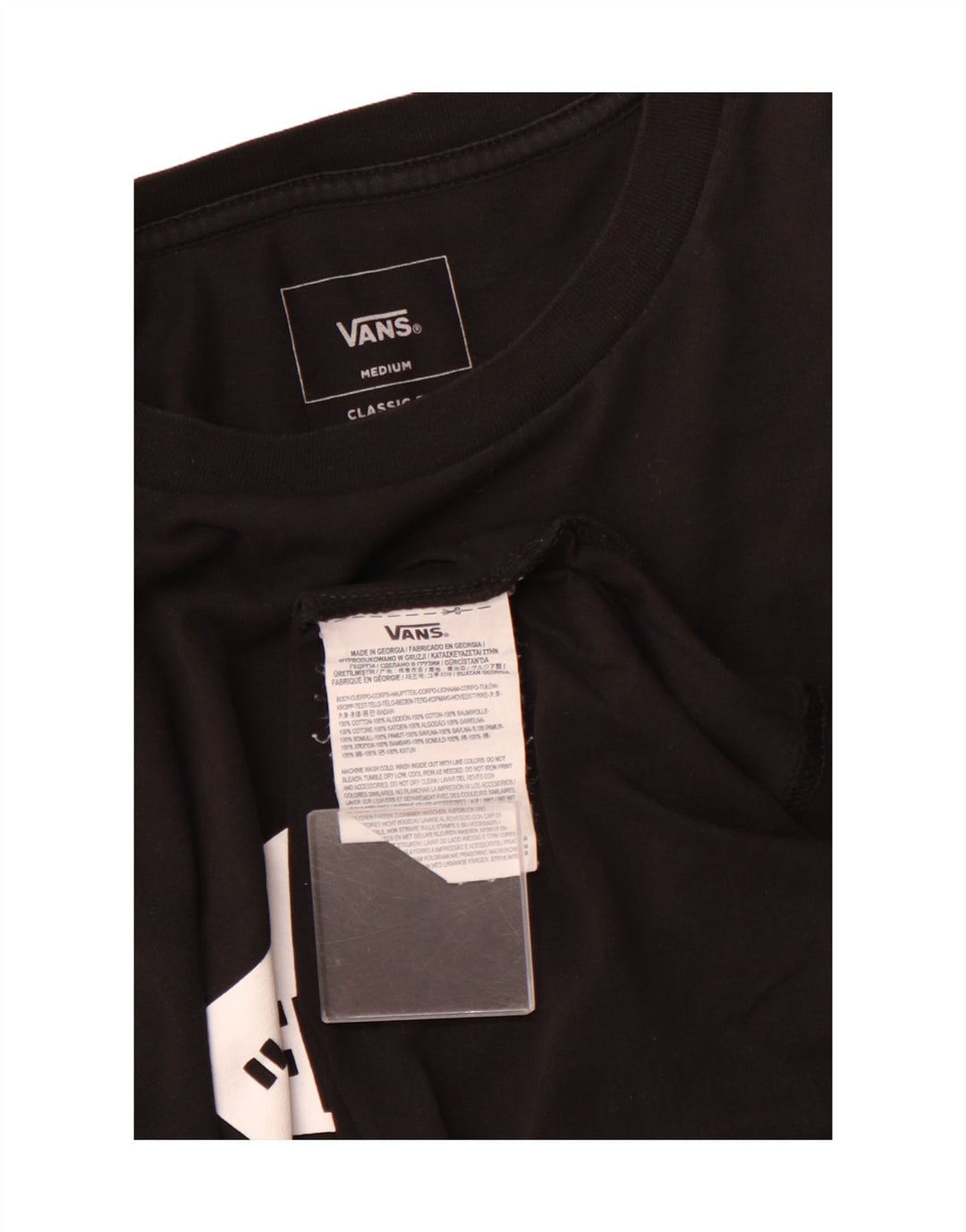 Ανδρικό VANS Classic Fit Graphic Top Μακρυμάνικο μεσαίο μαύρο βαμβακερό