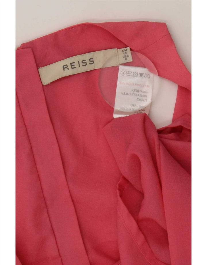Reiss Γυναικείο κανονικό γιλέκο UK 10 Small Pink Polyester