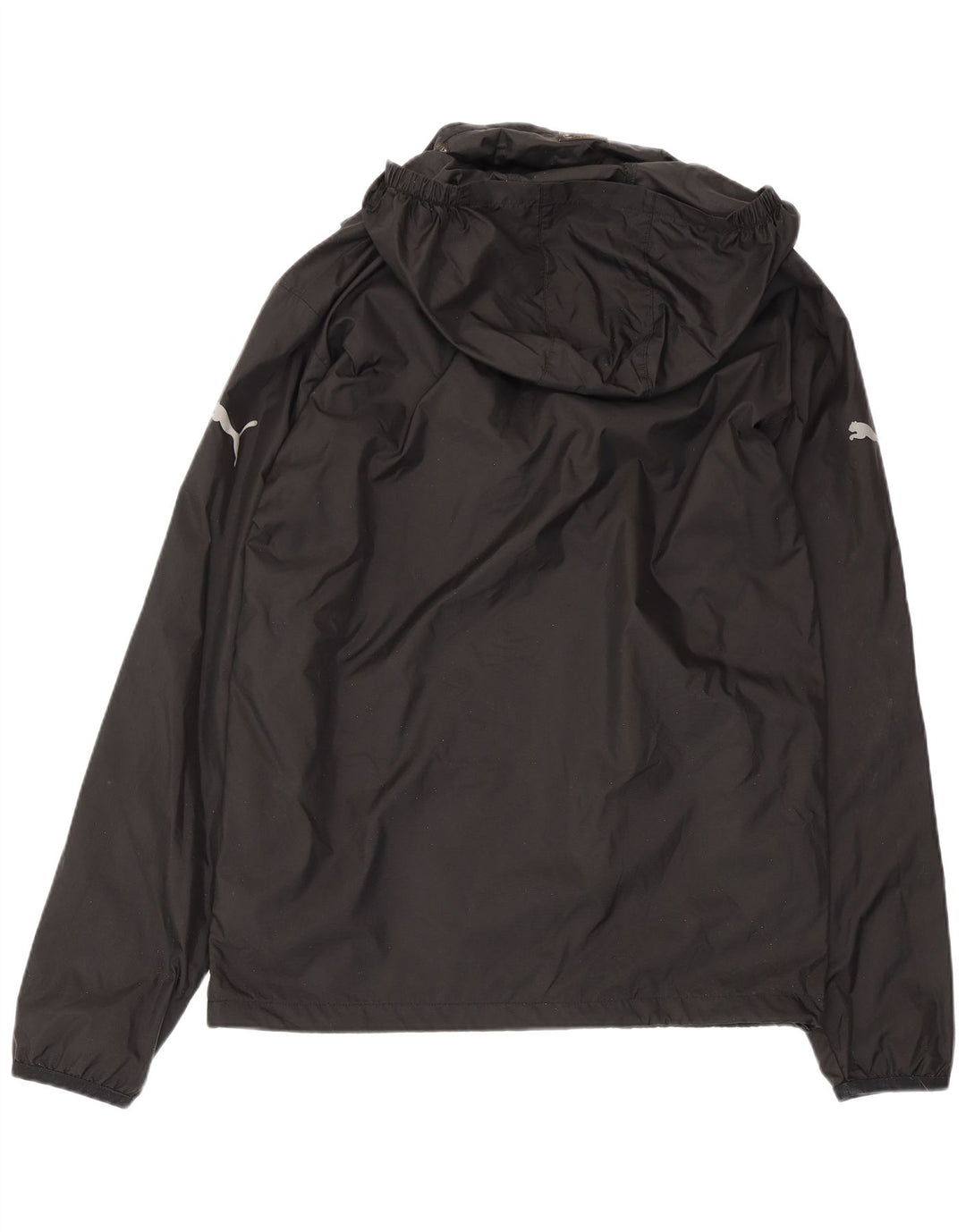 Puma Ανδρικό μπουφάν βροχής με κουκούλα UK 38 Medium Black Nylon
