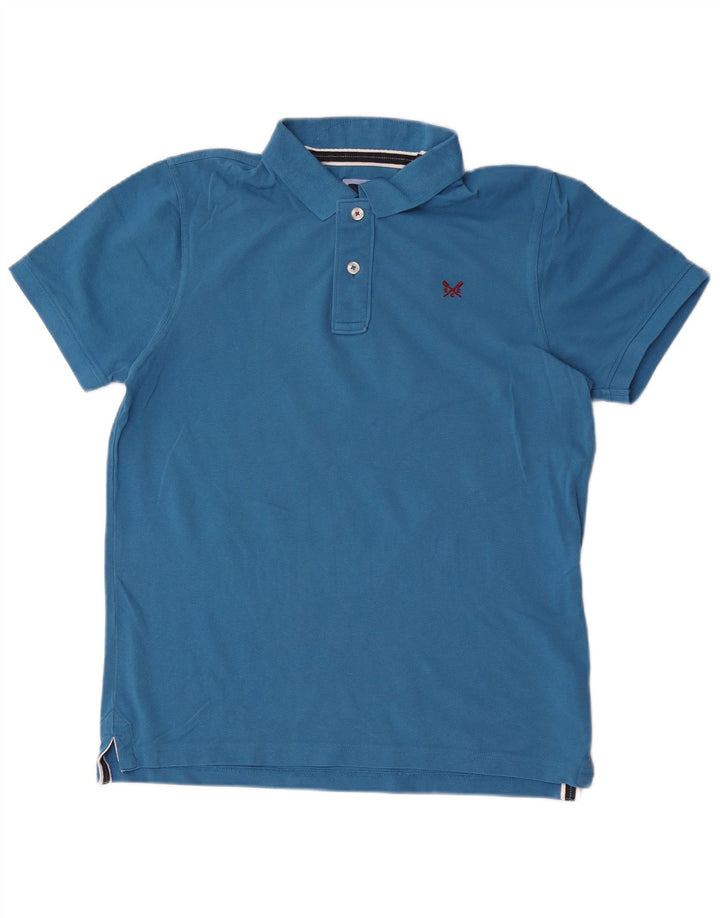 Ανδρικό Πόλο Μπλουζάκι Crew Clothing, μεσαίο μπλε βαμβακερό