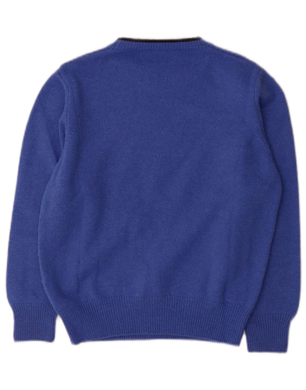Πουλόβερ Fred Perry Boys Crew Neck Jumper 7-8 Years Blue Wool