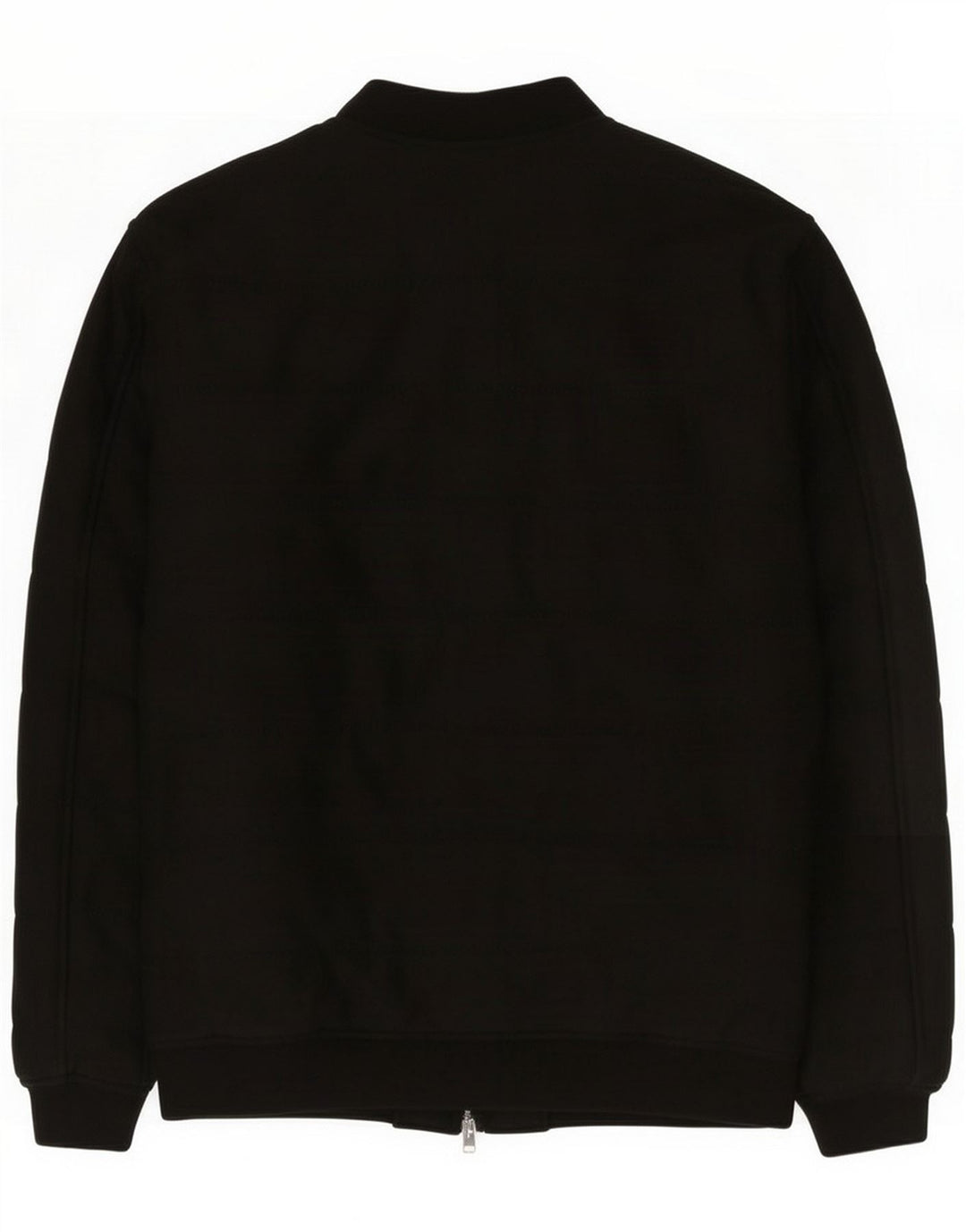 Zara Mens Bomber Jacket UK 42 XL Black Polyester