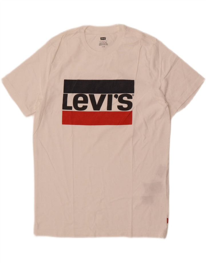 Ανδρικό γραφικό T-Shirt Levi's Top Μικρό λευκό βαμβακερό