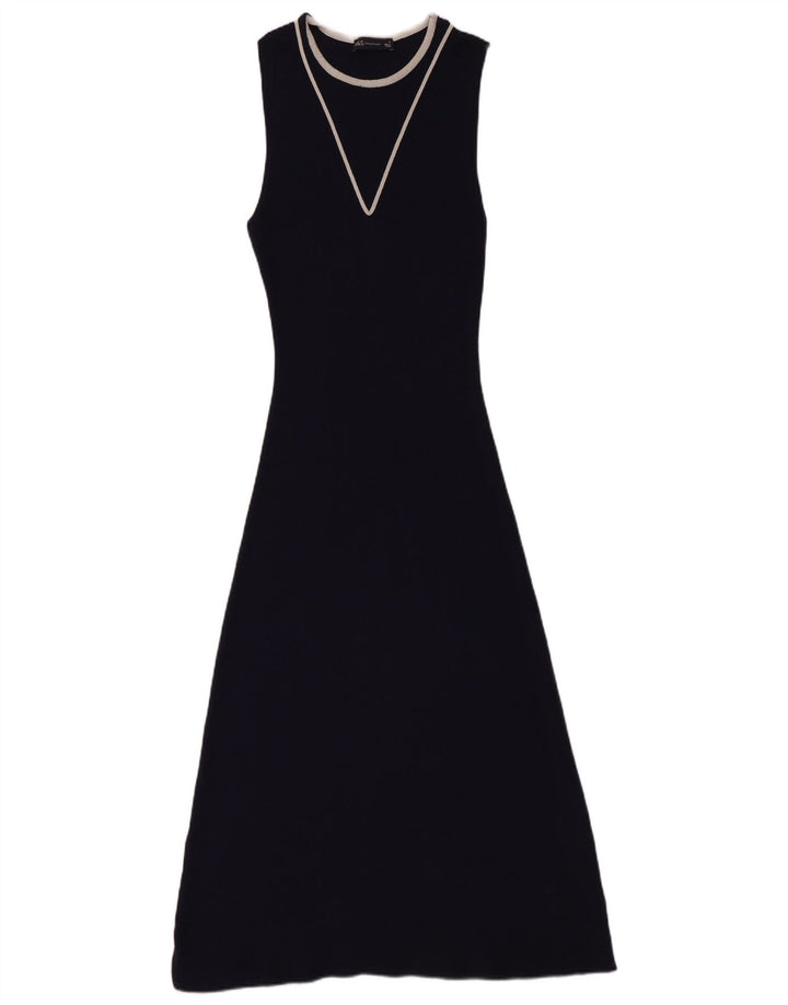 Marks & Spencer Γυναικείο Αμάνικο Φόρεμα UK 12 Medium Navy Blue