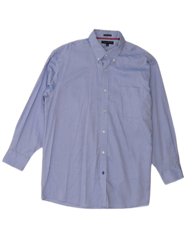 Ανδρικό πουκάμισο Tommy Hilfiger Regular Fit Size 17 XL Blue Cotton