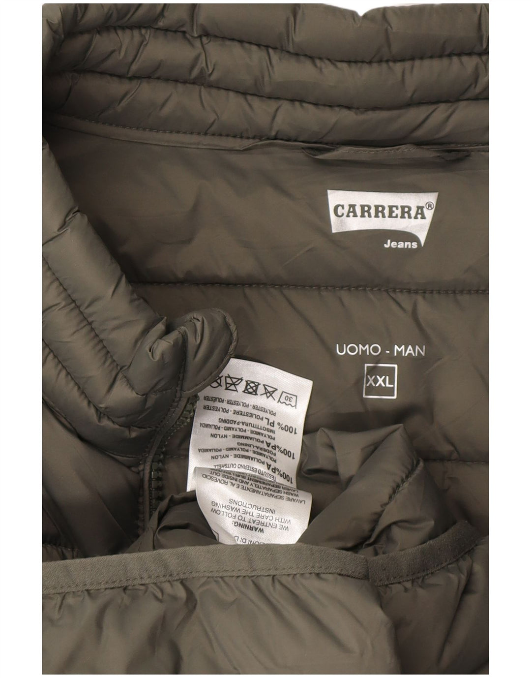 CARRERA Ανδρικό padded Gilet UK 44 2XL Khaki Polyamide