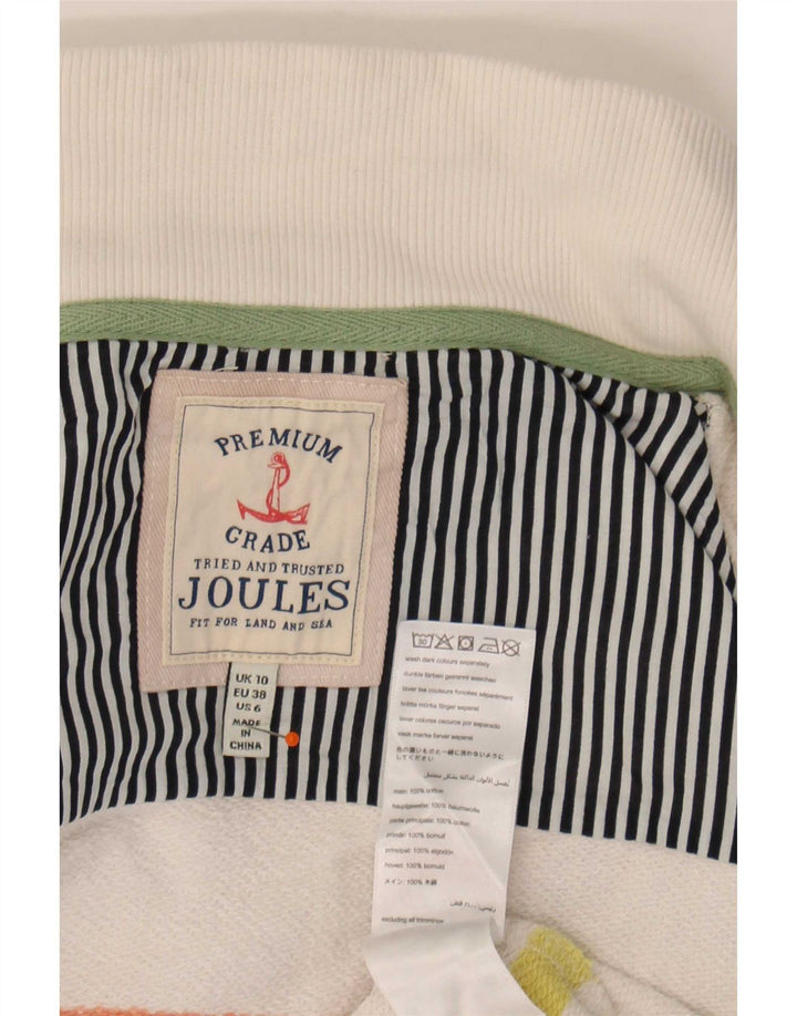 Joules Γυναικεία φούτερ με λαιμόκοψη Jumper UK 10 Small White ριγέ